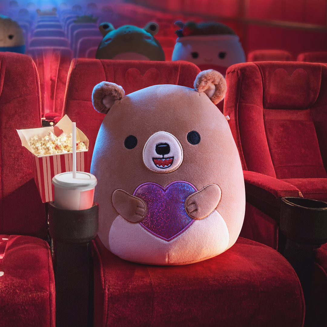 8-Inch Stokely the Brown Kodiak Bear Holding a Rainbow Heart - Image 3