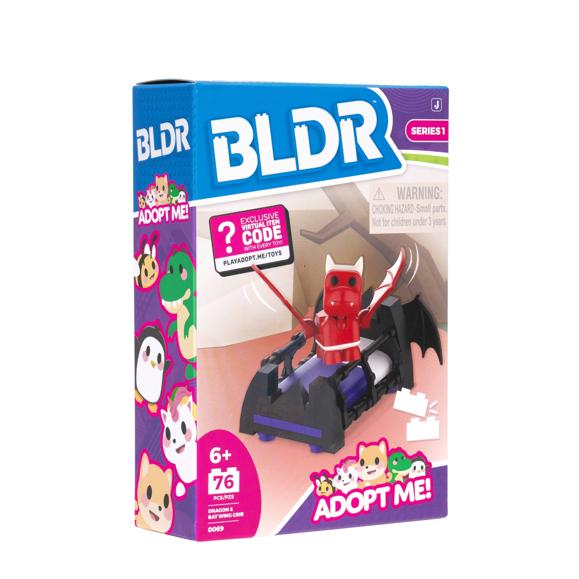 Adopt Me Dragon & Bat Wing Crib Building Set - Image 3