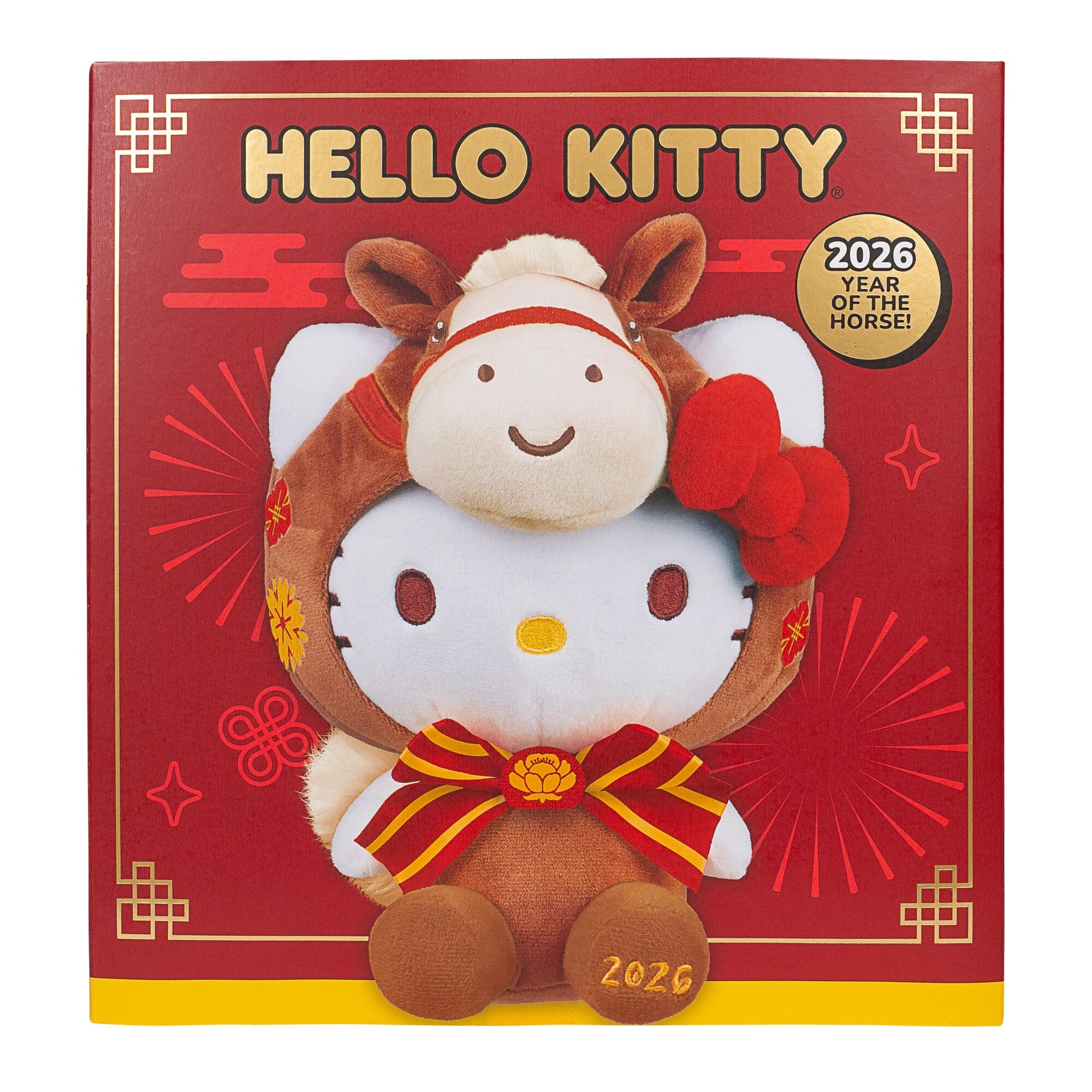Hello Kitty and Friends 8-Inch Hello Kitty 2026 Year of the Horse New Year Plush - Limited Edition - Image 7