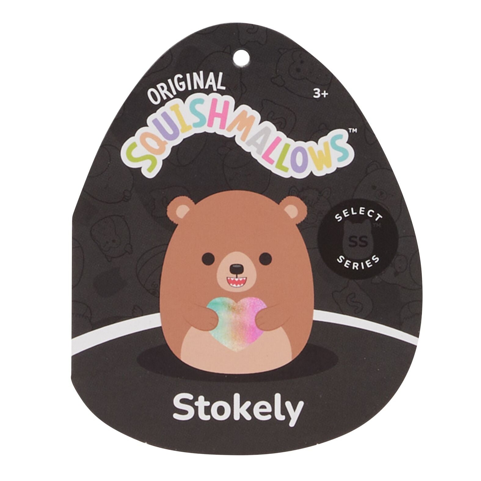 8-Inch Stokely the Brown Kodiak Bear Holding a Rainbow Heart - Image 7