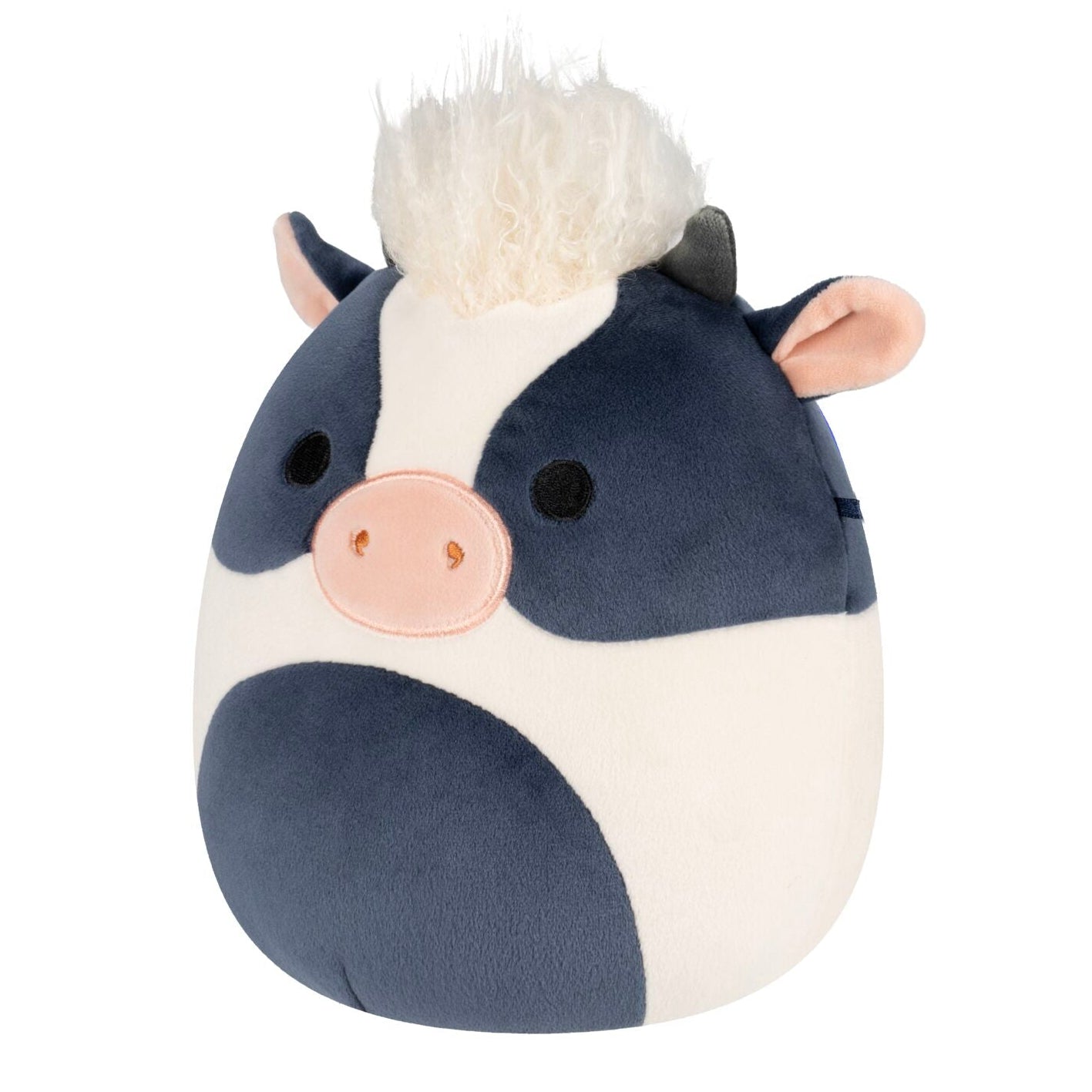 8-Inch Dill the Black and White Cow with Shaggy Hair - Image 2