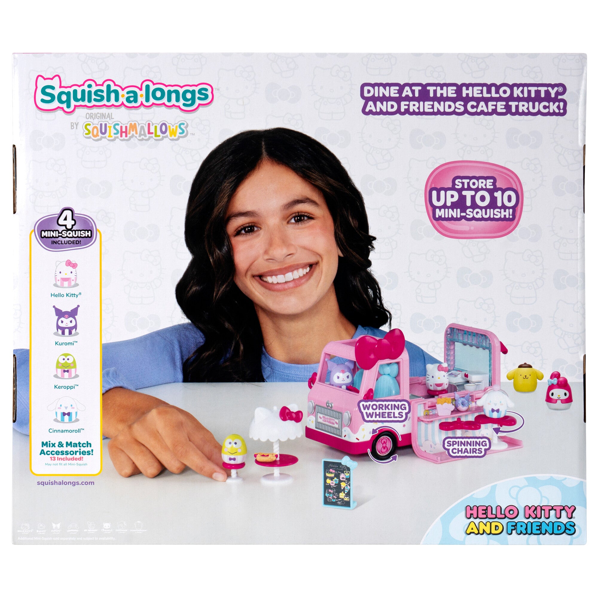 Squish-a-longs Hello Kitty and Friends Hello Kitty Cafe Truck Playset - Image 15
