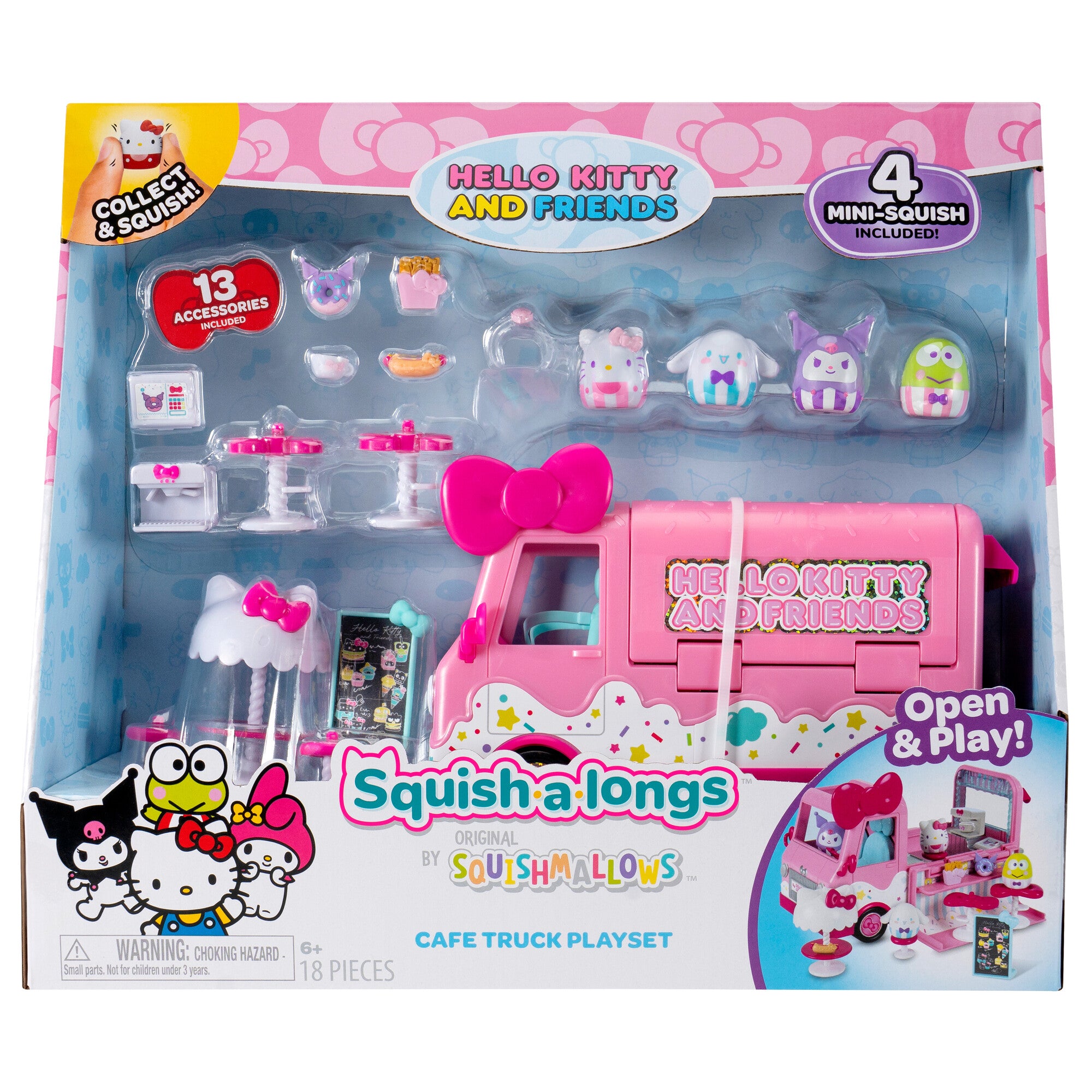 Squish-a-longs Hello Kitty and Friends Hello Kitty Cafe Truck Playset - Image 2