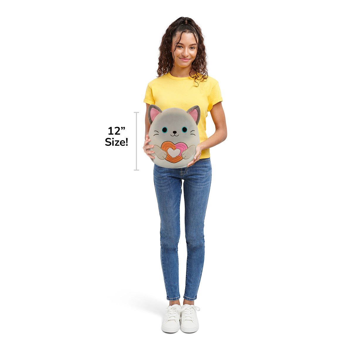 12-Inch Felton the Siamese Cat Holding Heart Churro - Image 7