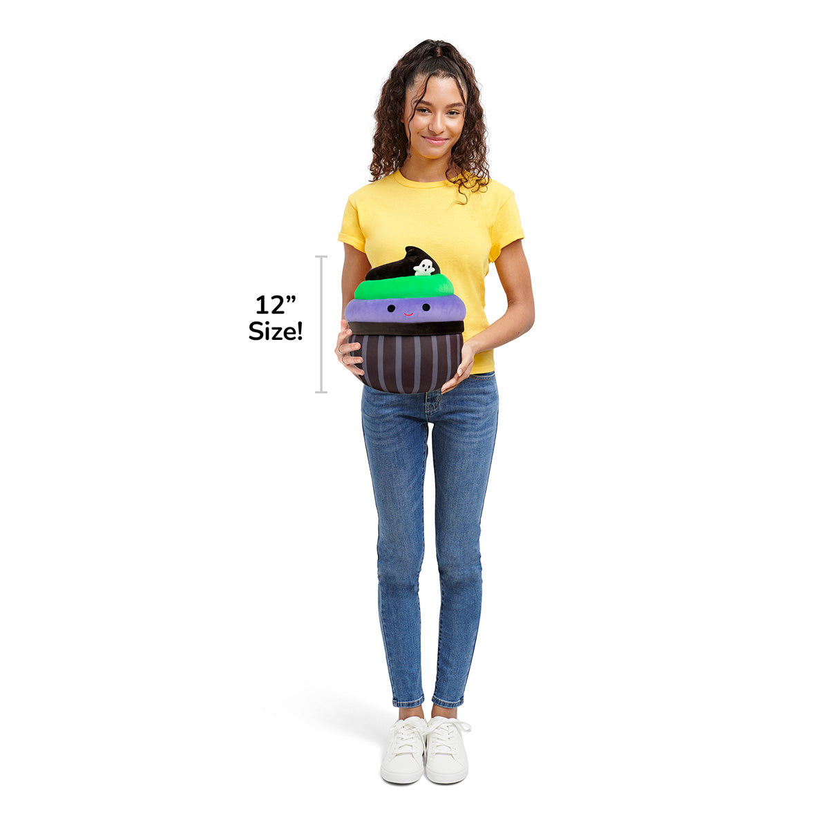 12-Inch Kurt the Black Cupcake With Green and Purple Frosting - Image 7